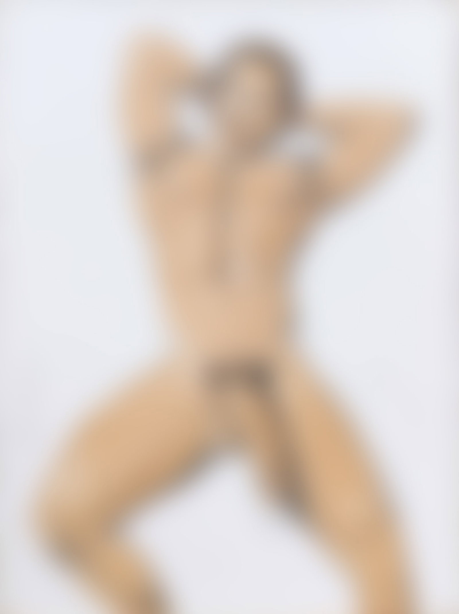 Kent Neffendorf (American, b. 1959): "Untitled (Moustached Man with Piercings)." 2012. Graphite and acrylic on illustration board. Signed and dated on the lower left. 15 x 11". Provenance: Property of a Provincetown, Massa