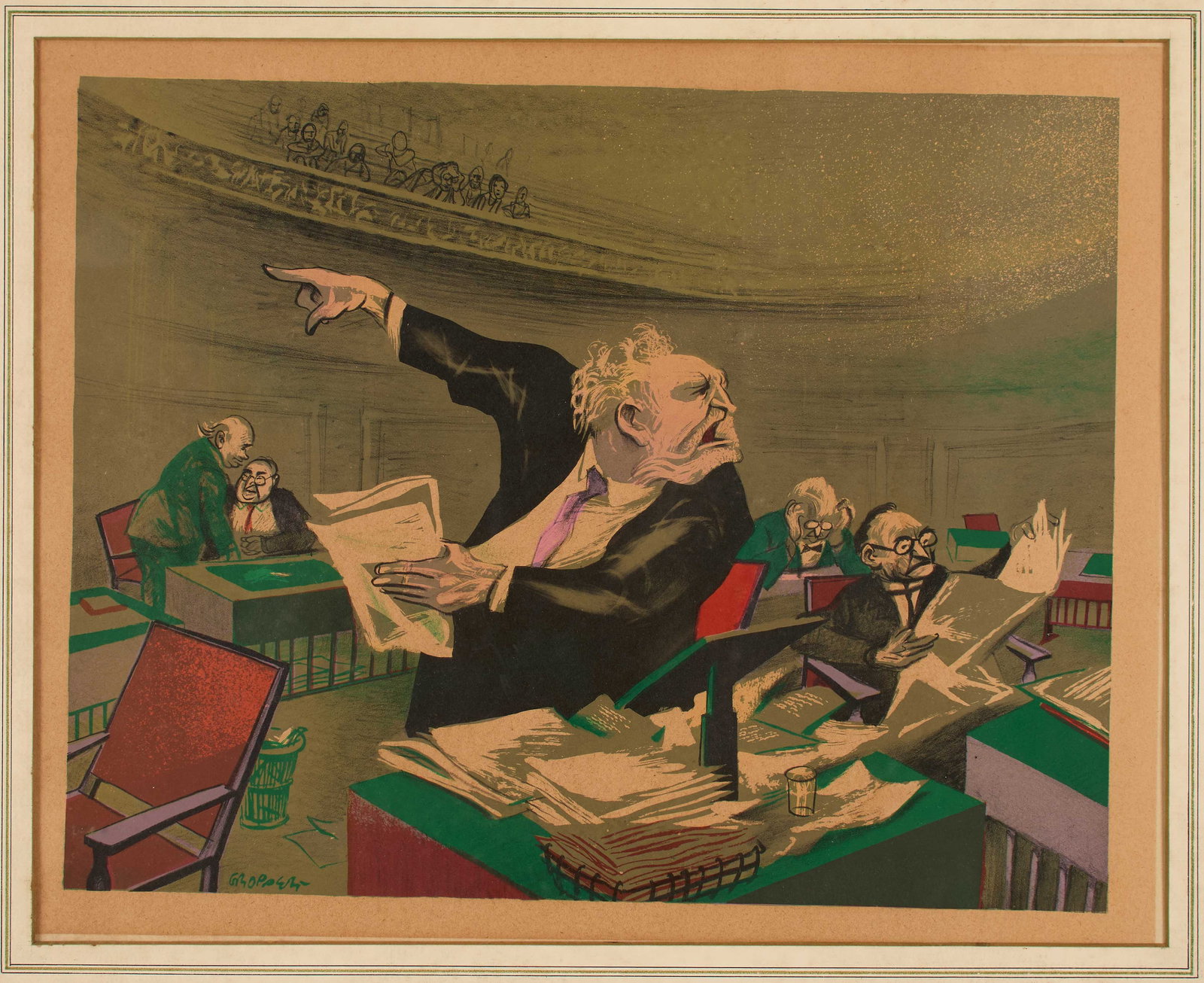 William Gropper (American, 1897 - 1977) (1 of 3)