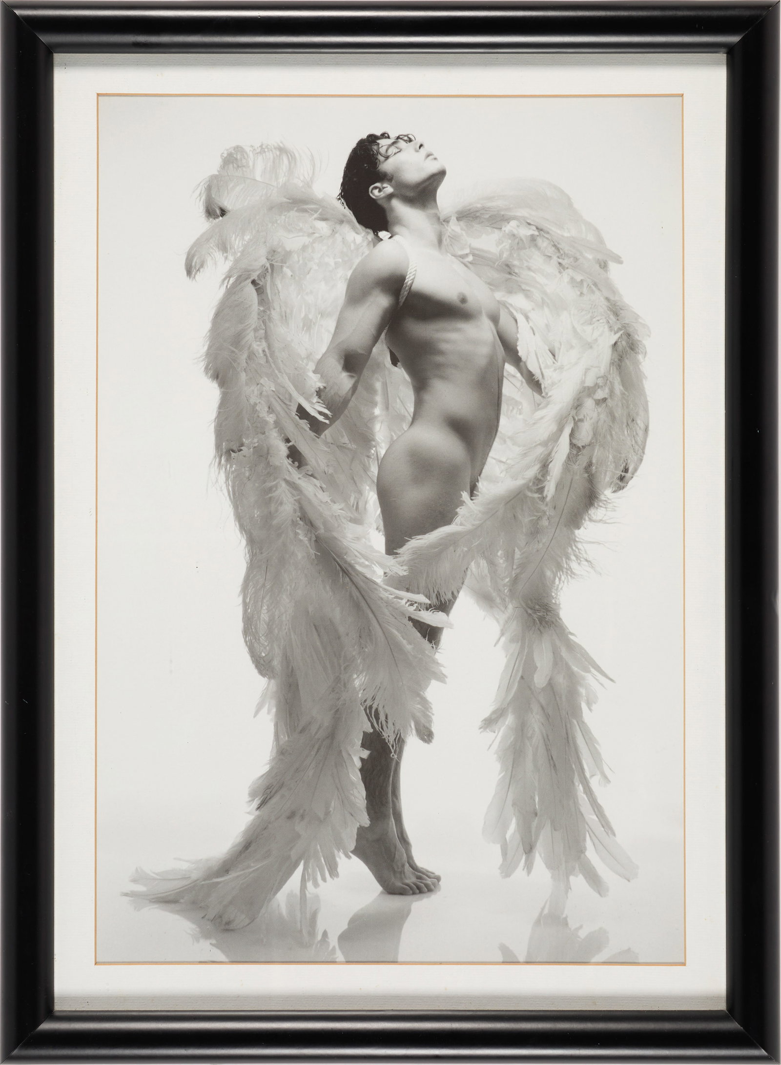 David Morgan (American, Contemporary): Untitled (Angel). Gelatin silver print. Framed. 15 1/2 x 21 3/4" (sight); 17 1/2 x 23 1/2" Property of a Private Pennsylvania Collection.