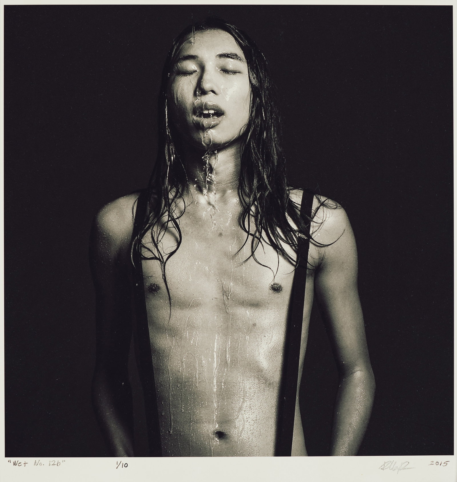 Rollence Patugan (American, b. 1972): Wet No. 12b, 2015. Archival print. 1 from the edition of 10. Matted. Titled and numbered on the lower left, "'Wet No. 12b' 1/10"; Signed and dated on the lower ri