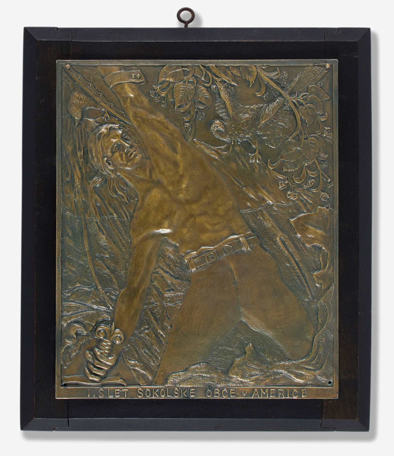 Czech-American Commemorative Wall Plaque (1921) (1 of 2)