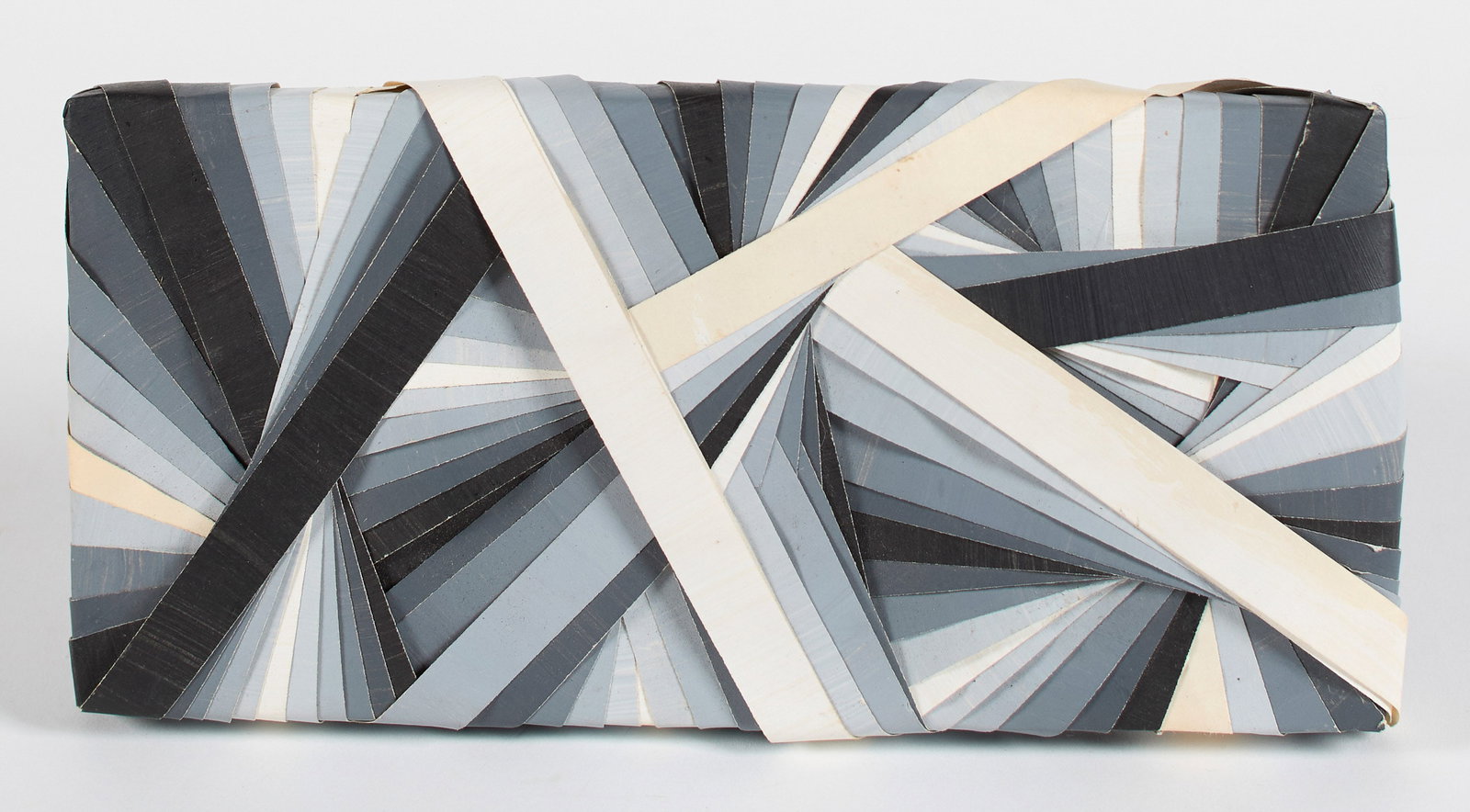 Margaret Wenstrup (American, 1930-2008) Acrylic, paper, and tape assemblage. Signed and dated on (1 of 4)