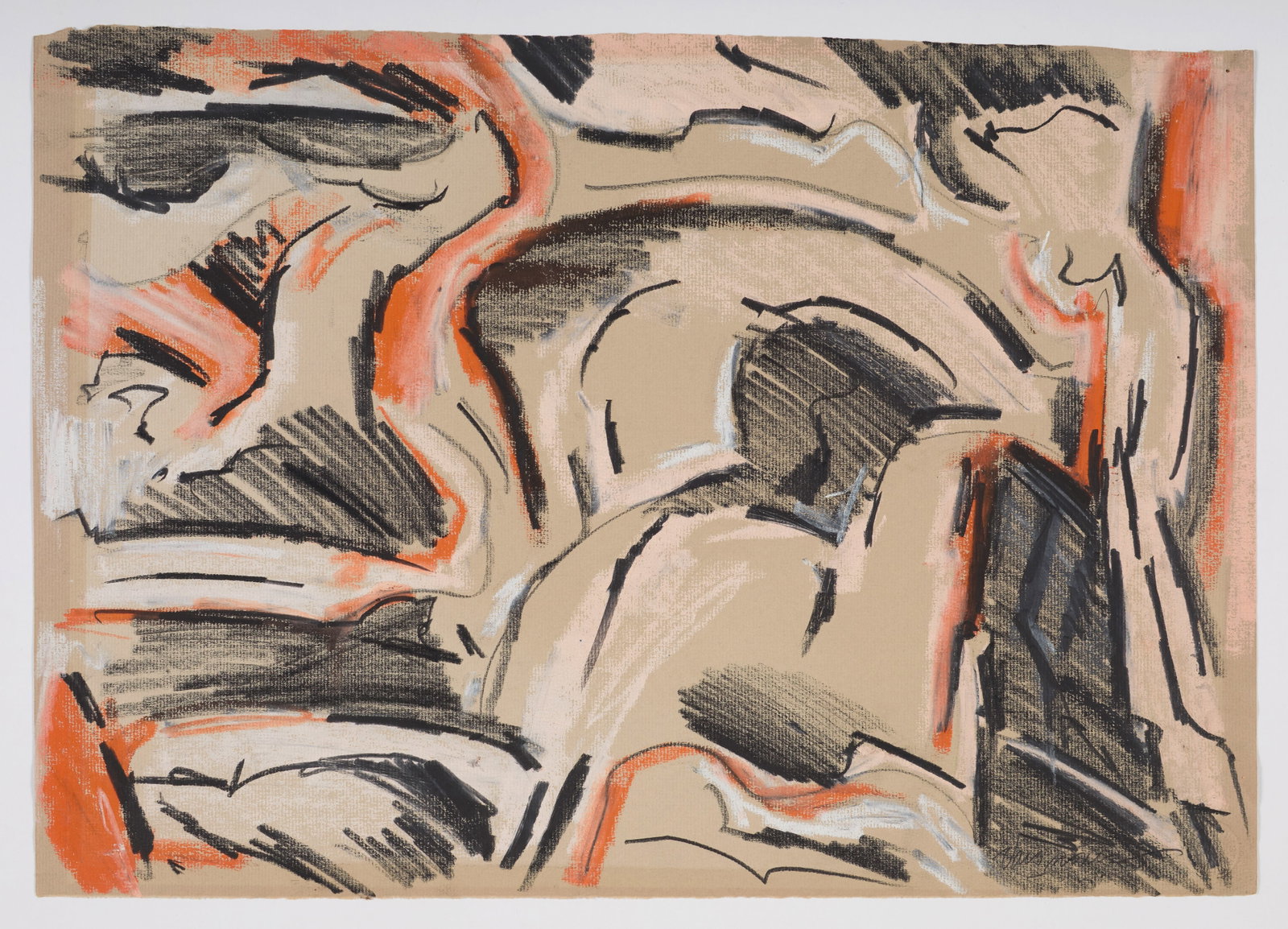 American School (20th Century) Gouache on paper. Signed illegibly on the lower right. Strathmore (1 of 2)