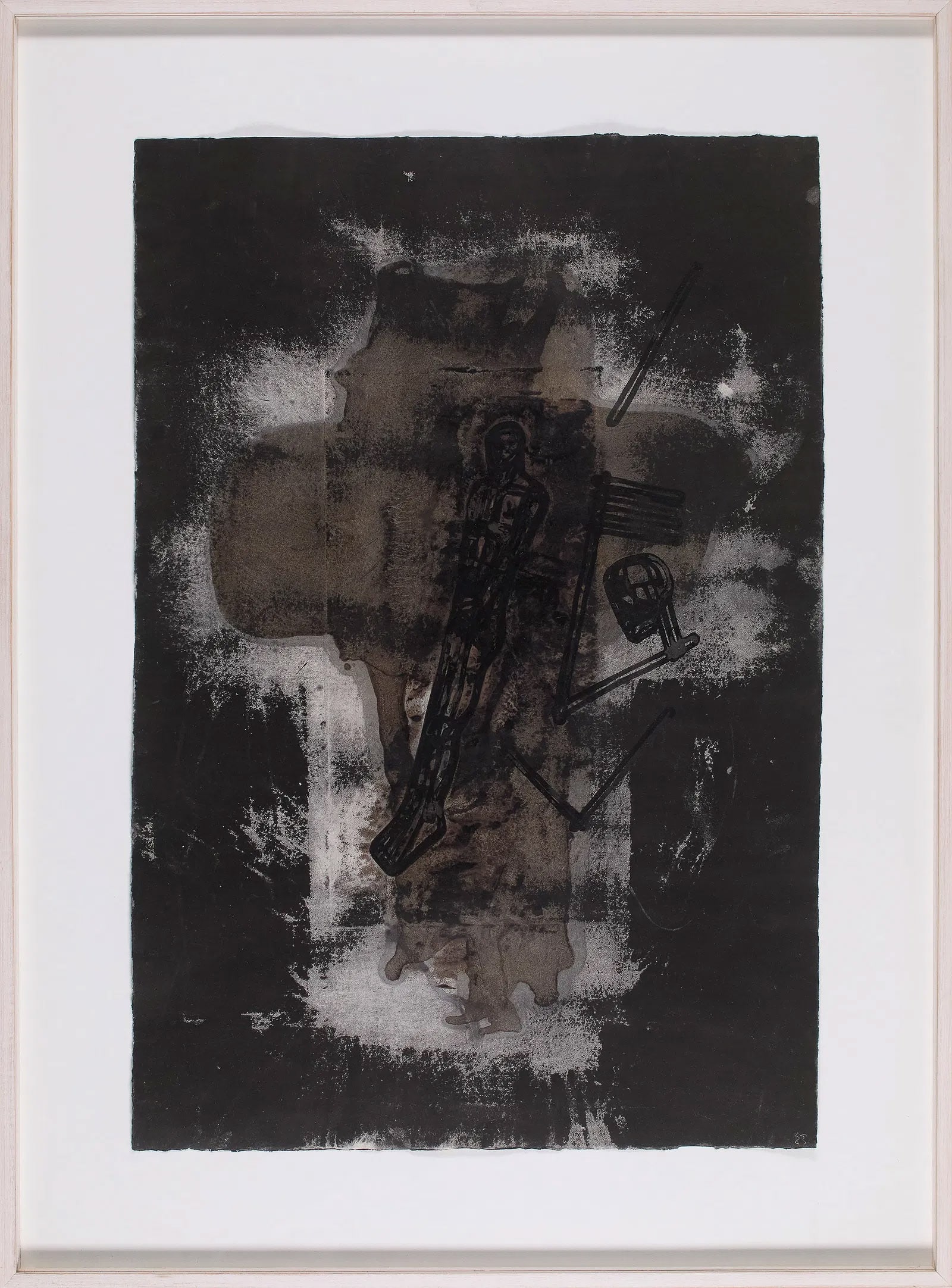 Michael Morgner (German, b. 1942) Untitled, 1988. Mixed media on paper. Signed and dated bottom (1 of 1)