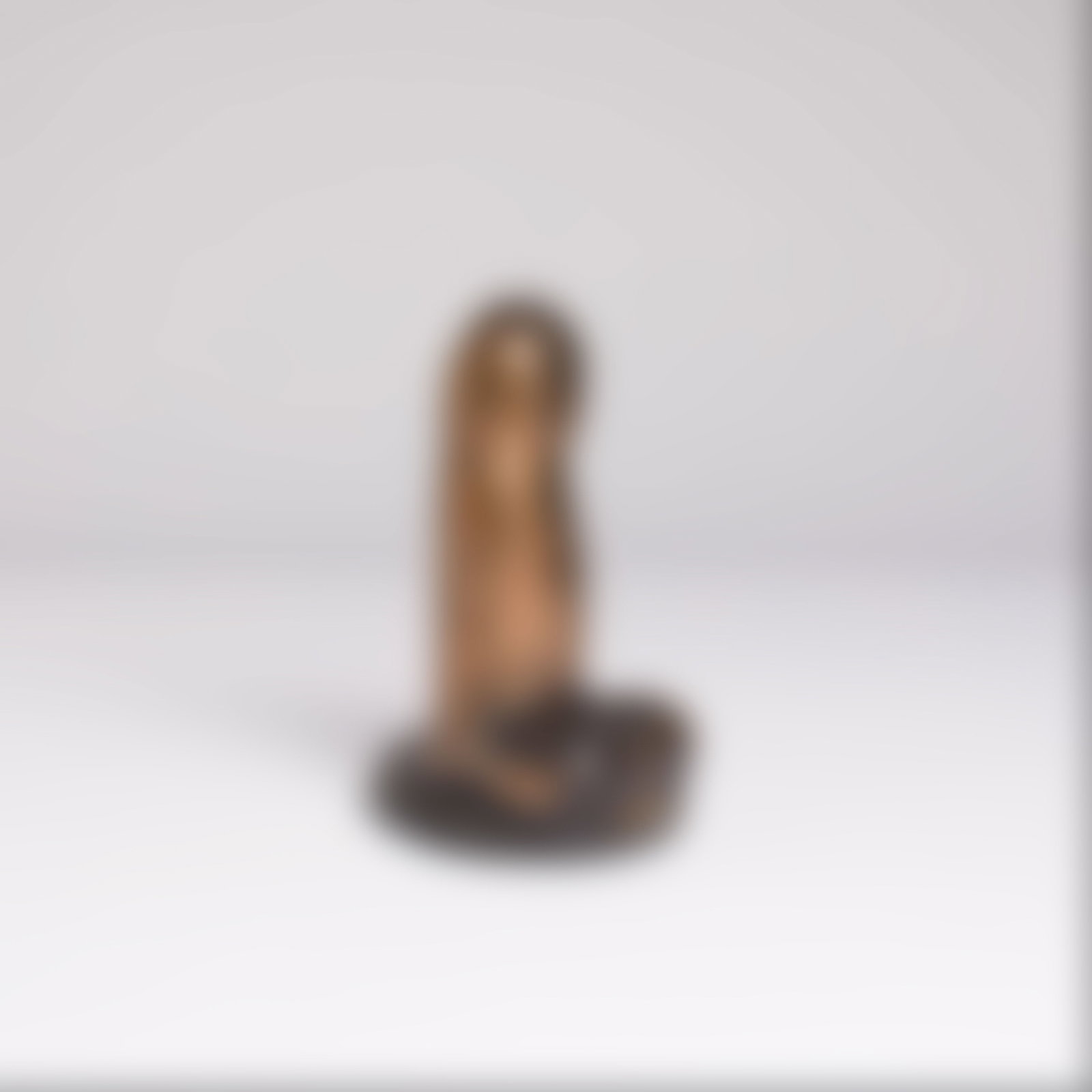 Rubén Parga (Mexican, 1952-2021): Untitled (Ceramic Dick I) Ceramic on a wooden mount. An erotic ceramic sculpture made by the Mexico-born a