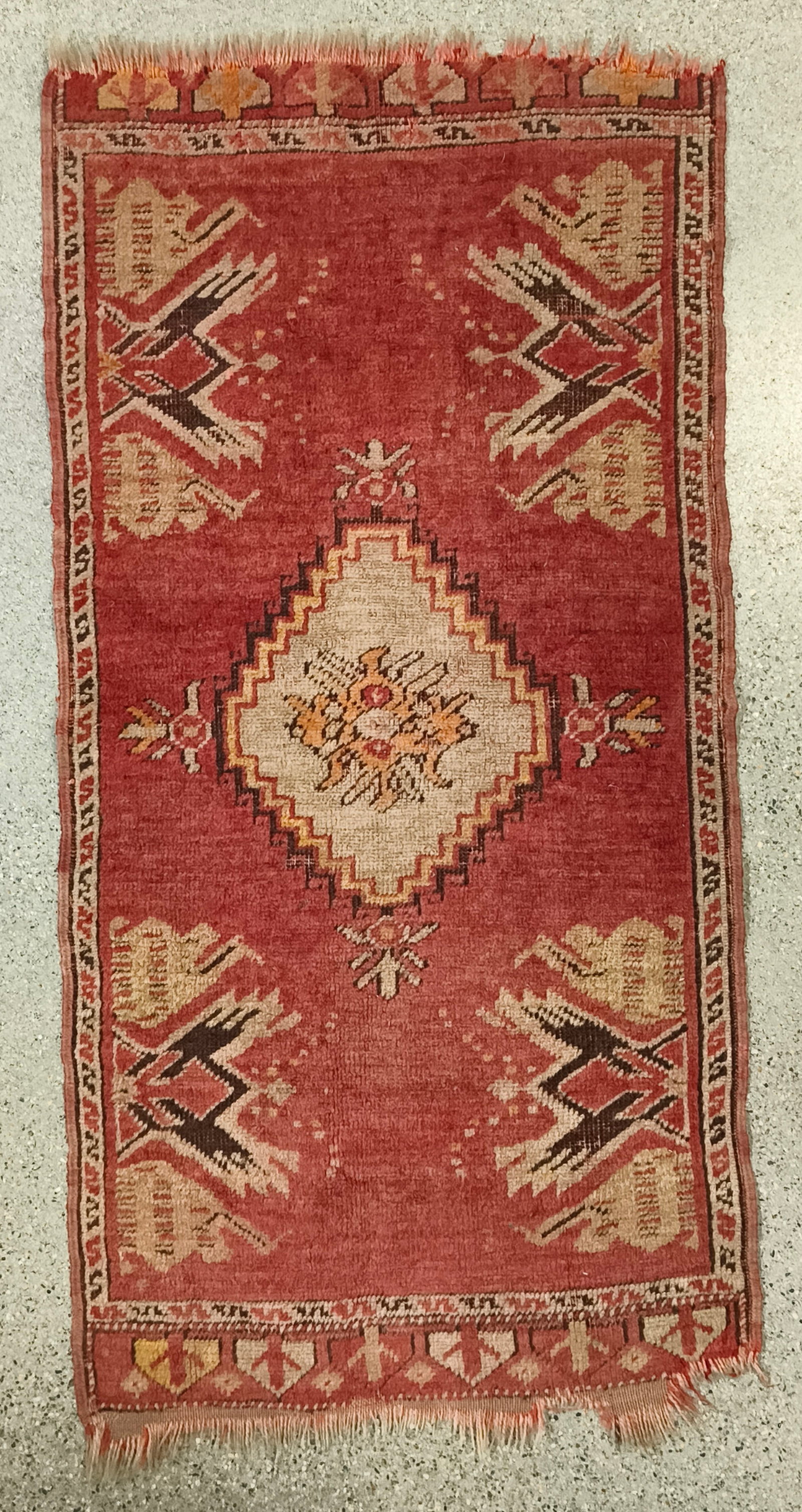 20th Century Turkish Oushak Entryway Rug