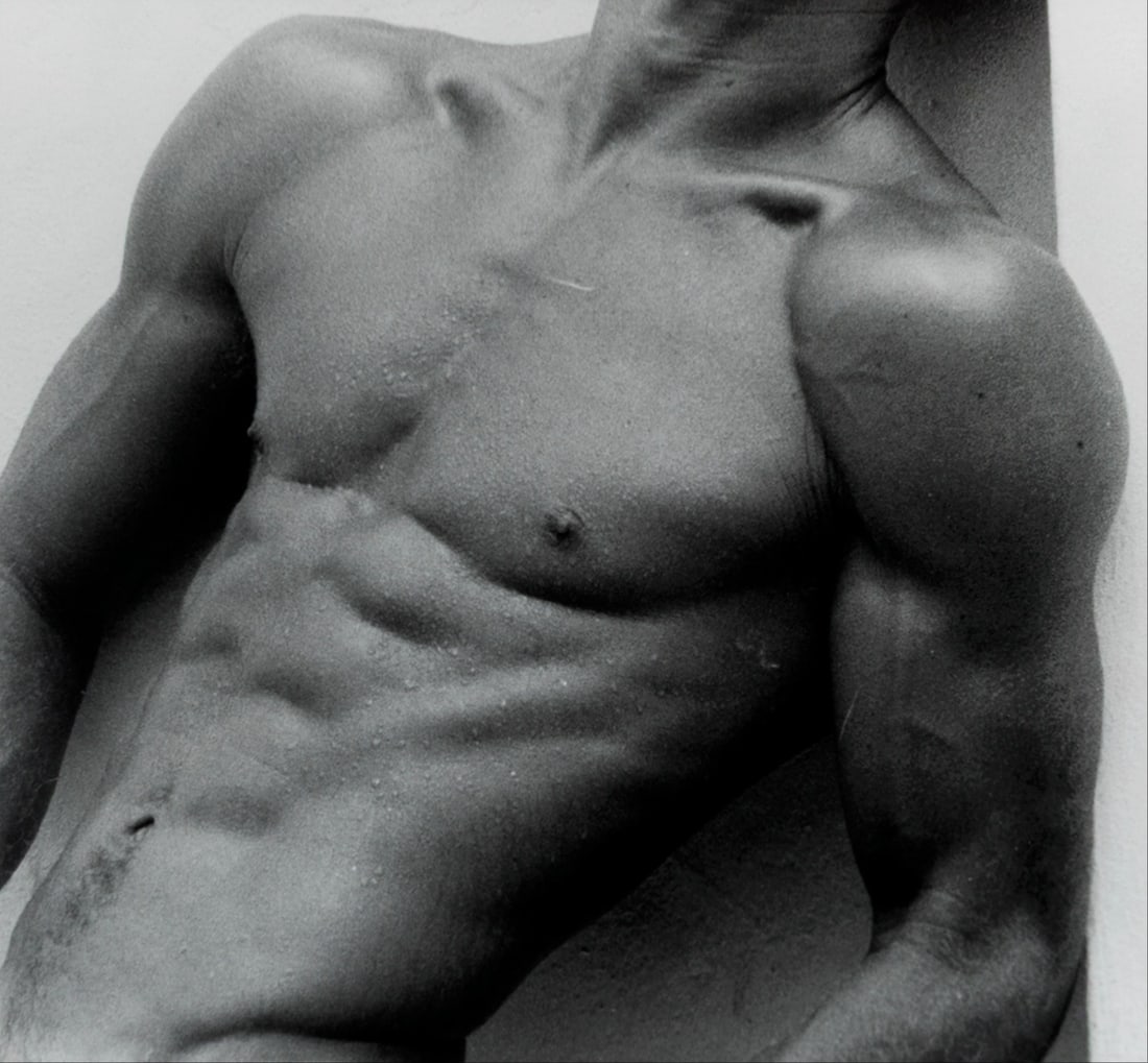 THE BONE BOYZ (American, Contemporary): Body Board, 1989 Gelatin silver print. 1/15. Wessel O' Connor Gallery Label on the verso. This photograph from the photography collective "THE BONE BOYZ" was featured in