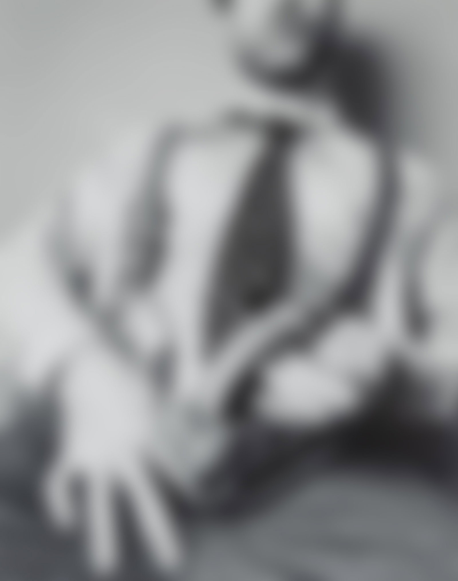 Tomás Gaspar (American, Contemporary): Businessman Masturbating, 1991. Gelatin silver print. Photographer's stamp on the verso, "Tomás Gaspar"; Titled and dated in graphite on the verso,