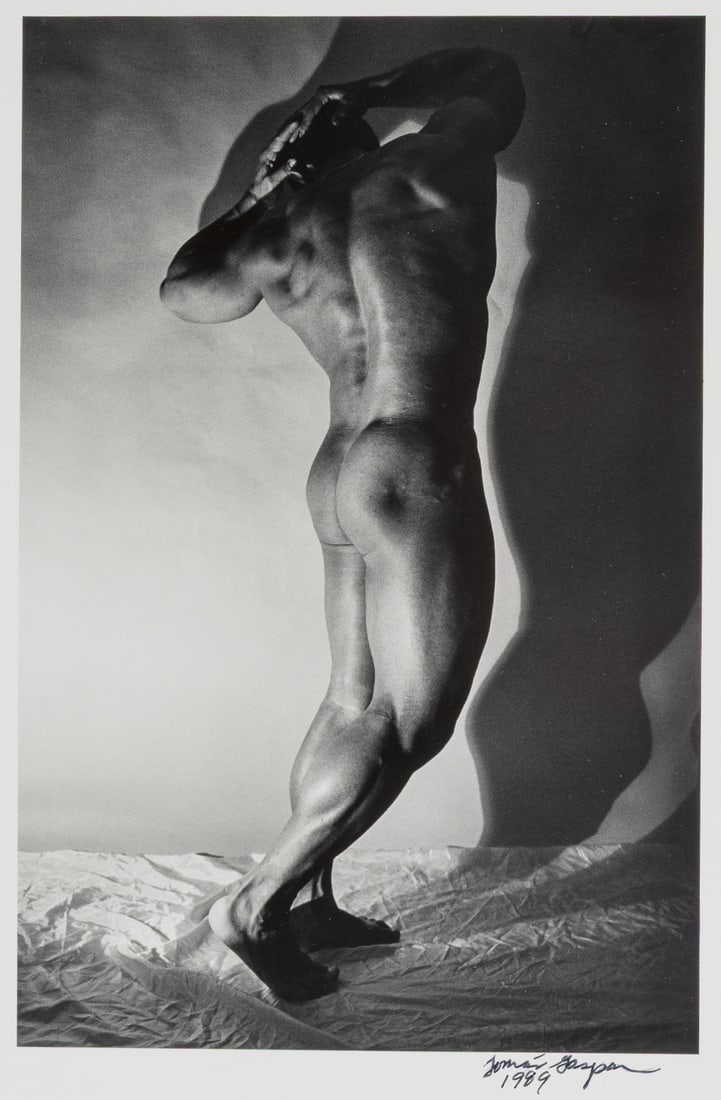 Tomás Gaspar (American, Contemporary): Joe, 1989. Gelatin silver print. 1/5. Stamped and numbered on the bottom left, "LESLIE-LOHMAN EDITIONS 1/5"; Photographer's stamp on the verso, "Tomás