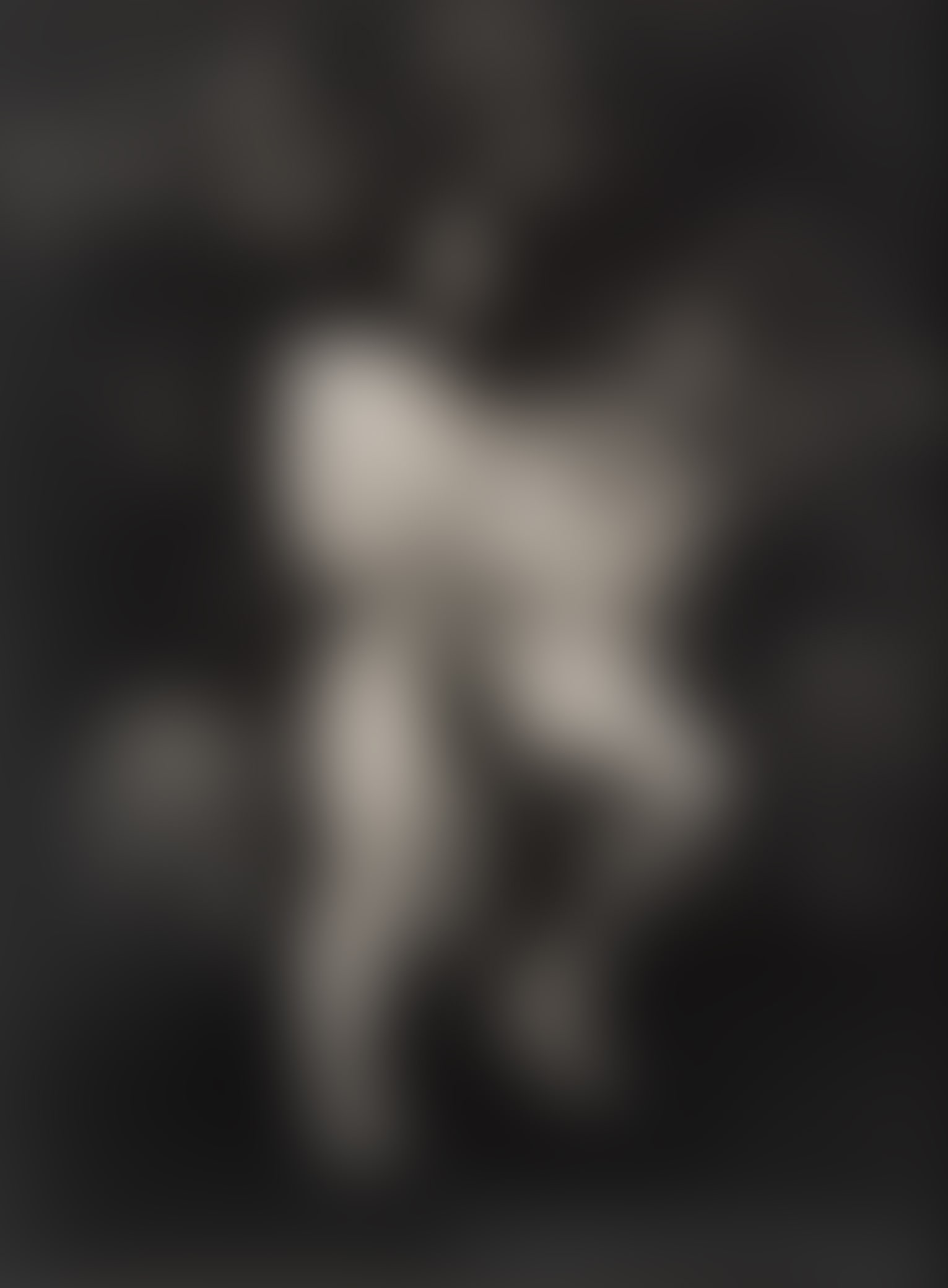 Terry David Silvercloud (Butch) (Canadian, b. 1944): Untitled (Nude with Mountain Tattoo), 1996. Gelatin silver print. Signed and dated in silver ink on the bottom right, "Terry David Silvercloud 1996". 14 x 11 in.