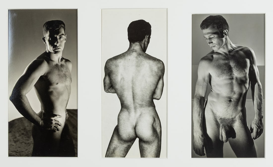 George Platt Lynes (American, 1907-1955): Triptych, 1947-1950. Gelatin silver print. Photographer's stamp on the verso of the central photograph. Image (each): 9 1/2 x 4 1/2 in. (24.1 x 11.4 cm)