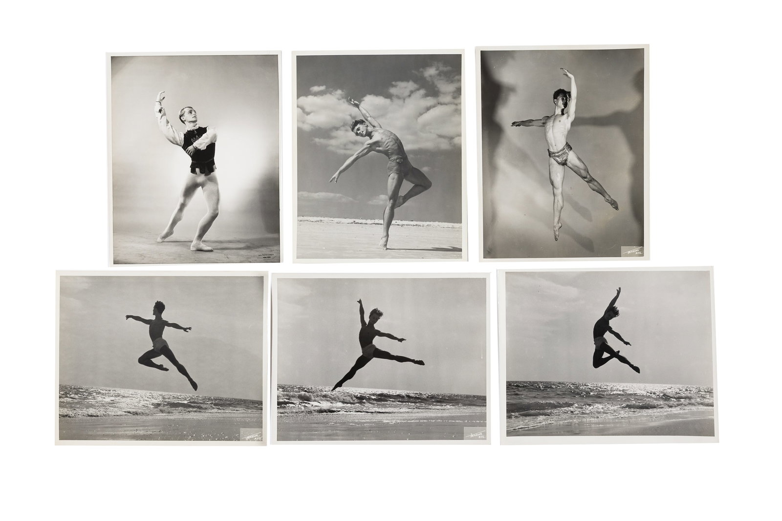 George Tomal Collection (Founder of the New Jersey Ballet - ca. 1950s): Six Photographs of George Tomal, Founder of the New Jersey Ballet, ca. 1950s. Gelatin silver print. A set of photographs of George Tomal, founder of the New Jersey Ballet in 1958, including: i. One