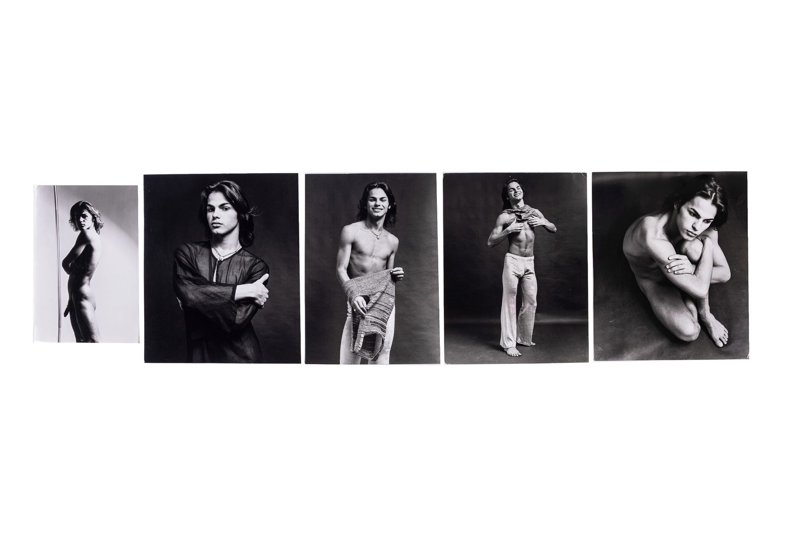 Colin Clarke (British, b. 1949): Five (5) Assorted Portrait Photographs by Colin Clarke for AFTER DARK Magazine, ca. 1970s. Gelatin silver print. Each signed in graphite on the verso. A series of large-scale ph