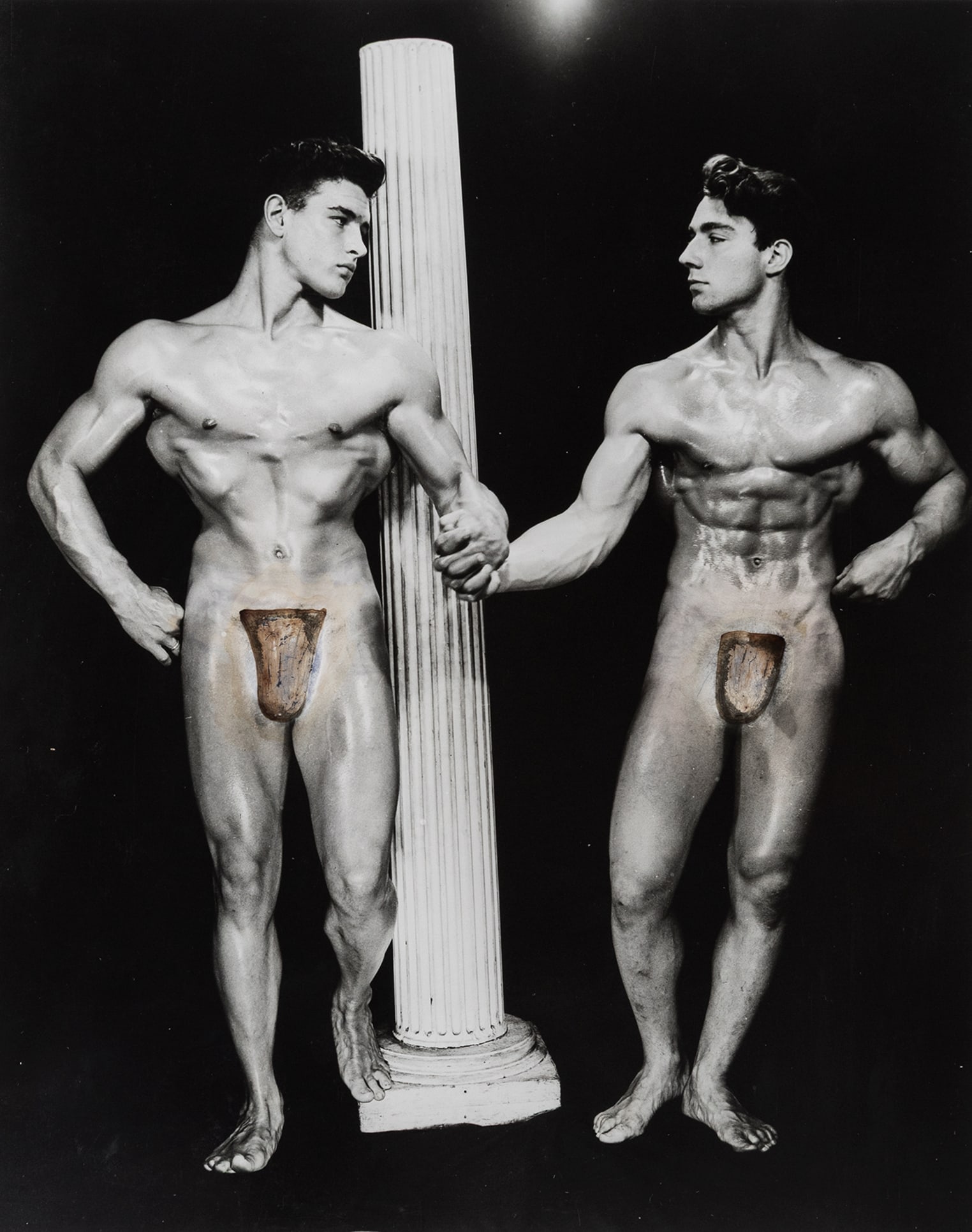 Lon of New York (Alonzo James Hanagan) (American, 1911-1999): Jack Deal & Frank Affrunti, ca. 1950s-1960s. Gelatin silver print. Signed in graphite on the verso, "LON NYC"; Annotated in graphite on the verso, "Jack Deal & Frank Affrunti&qu