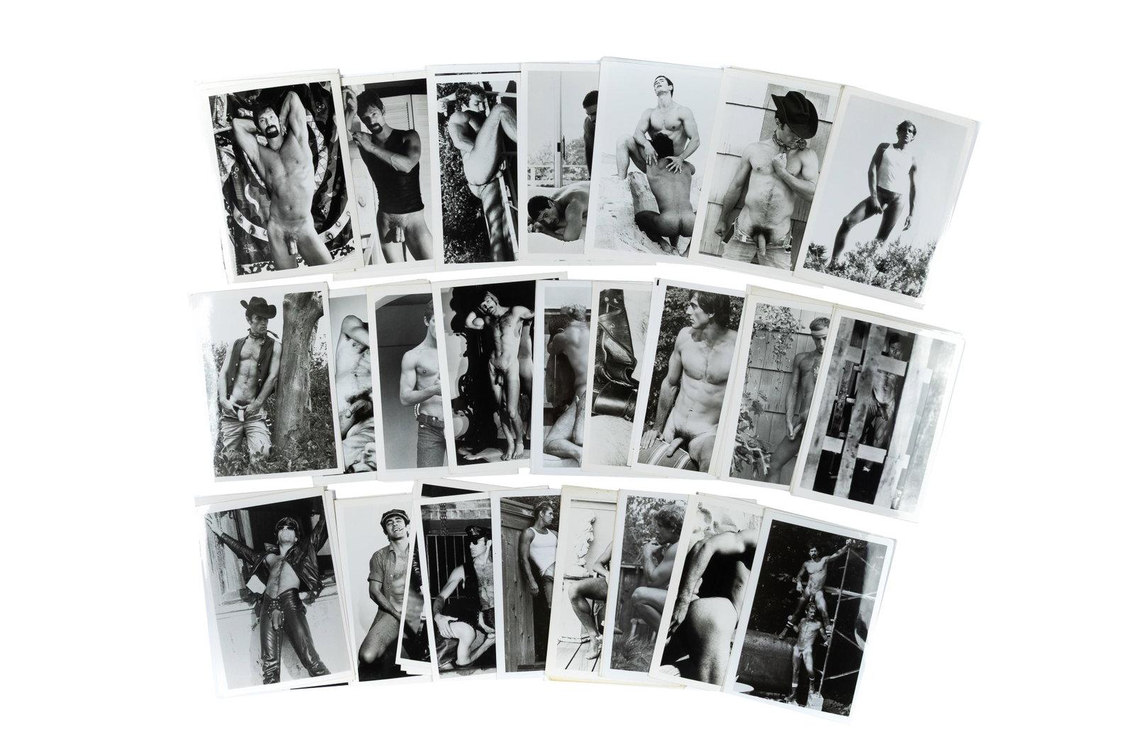 Target Studios (est. 1975): Collection of 92 Photographs from Lou Thomas' Target Studios, ca. 1975-1979. Gelatin silver print. Eight photographs feature the Target Studios stamp on the verso; The majority of the