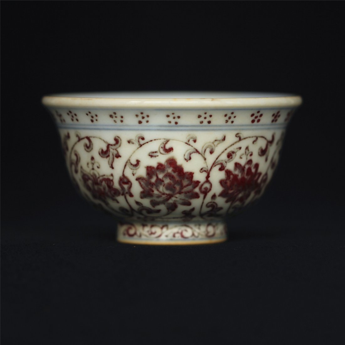 Underglaze red porcelain bowl of Ming Dynasty YongLe (1 of 10)
