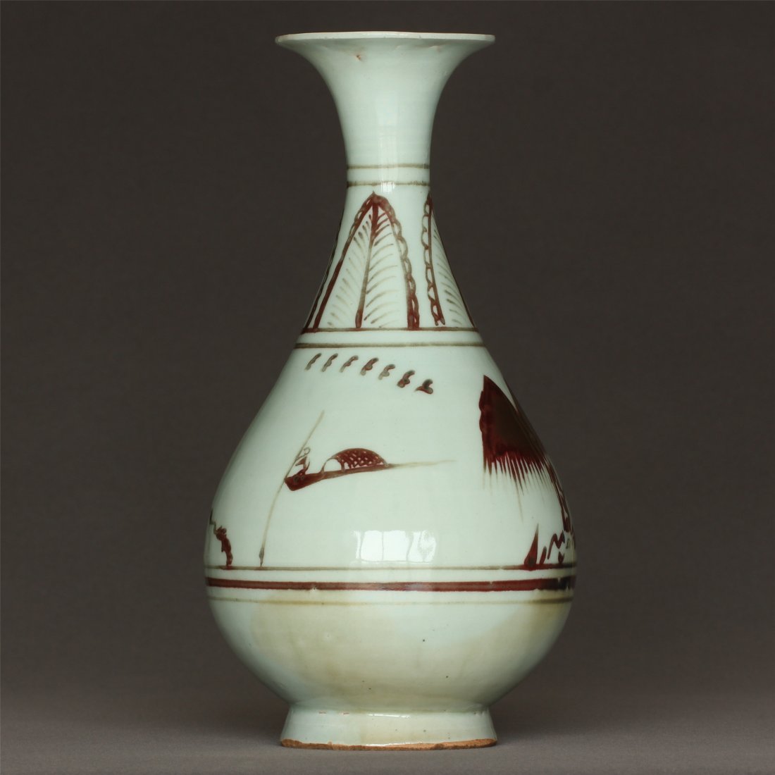 Underglaze Red Porcelain Vase Yuan Dynasty. (1 of 10)