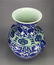 Exquisite blue and white large porcelain vase of Qing D - 2