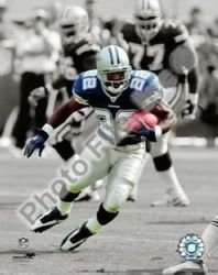 Emmitt Smith Dallas Cowboys NFL 8x10 Photograph Spotlig: There is no better way to commemorate your favorite player or team than this quality 8x10 Premium Photograph. Item comes in a 8x10 toploader sleeve, that will store and protect your favorite photograp