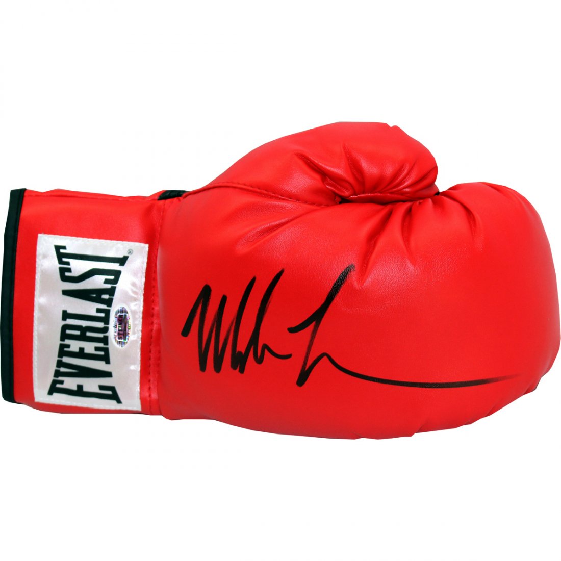 Mike Tyson Signed Boxing Glove (White Everlast Patch): Mike Tyson Signed Boxing Glove (White Everlast Patch)