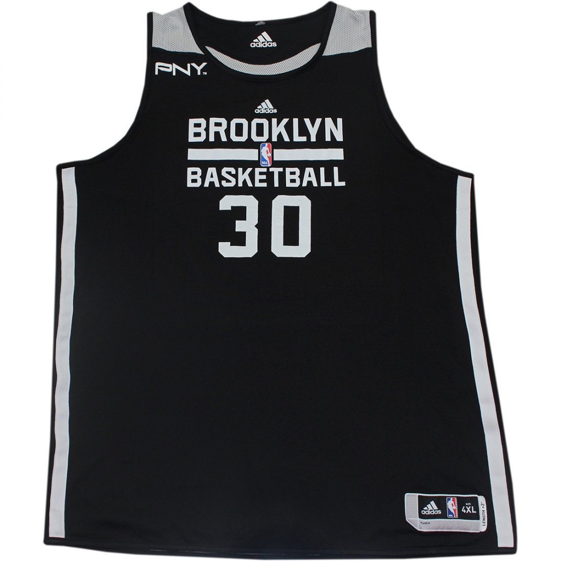 Reggie Evans Jersey - Brooklyn Nets 2013-2014 Season Ga: Reggie Evans Jersey - Brooklyn Nets 2013-2014 Season Game Used #30 Black/White Reversable Jersey (4XL)