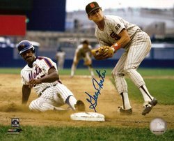 George Foster New York Mets MLB Hand Signed 8x10 Photog: A 5-time All-Star (1976-79, 1981), Foster was a member of the 1970s Big Red Machine, leading the league in home runs in 1977-78, runs batted in from 1976-78, and OPS in 1977. In 1977, Foster hit 52 ho