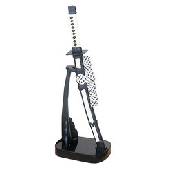 Sword Letter Opener, w/Stand: 8.50 in. overall length. Availability: Very good selling item, almost always in stock - Gifts - Gifts - Flasks/wallets/cigar Cutter - SHIPPING IN THE USA $14.35
