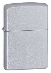 Satin Chrome: 205 Satin Chrome Zippo Lighter. All Zippo lighters are made in the U.S.A. and come with a lifetime "fix it FREE" warranty. If any Zippo product should ever fail just return it to Zippo mfg for a FREE 