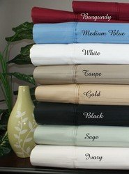 21" Deep Pocket -5 SIZES-1000TC Striped Egyptian Cotton: Color: IvorySize: King21" Deep Pocket -5 SIZES-1000TC Striped Egyptian Cotton Bed Sheet Sets Color: Ivory Size: King