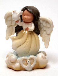 Cloudworks - Little Angels Joy Hispanic: Cloudworks LITTLE ANGELS "Little Joy, Hispanic" - CloudWorks has been known for many years for the quality and craftsmanship that they put in to their pieces. Not only is each piece unique, but each p