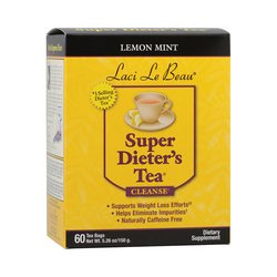 Laci Le Beau Super Dieters Tea Lemon Mint - 60 Tea Bags: Laci Le Beau Super Dieters Tea Lemon Mint Description: Supports Weight Loss Efforts Helps Eliminate Impurities Naturally Caffeine Free Free Of Artificial ingredients Disclaimer These statements have n