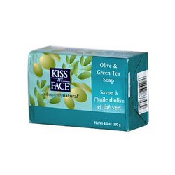 Kiss My Face Bar Soap Olive and Green Tea - 8 oz: Kiss My Face Bar Soap Olive and Green Tea Description: Superb Moisturizer For All Skin Types A natural moisturizing soap. The richness of olive oil has been used for centuries to nourish and moisturiz
