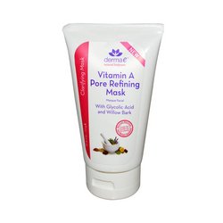 Derma E Vitamin A Pore Refining Mask - 4 oz: Derma E Vitamin A Pore Refining Mask Description: Clarifying Mask With Glycolic Acid and Willow Bark Skincare Solutions with Natural Ingredients Cruelty-Free Paraben-Free Eco-Friendly derma e Vitamin