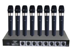 8 Mic Professional Handheld VHF Wireless Microphone Sys: This product is sold by: Unit.Dimensions: 1.77 X 16.54 X 8.66Professional VHF 8 Channel Wireless System Eight Hand held Microphones Included Dual Telescoping Receiver Antennas Eight Volume Controls On