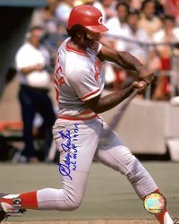 George Foster Cincinnati Reds MLB Hand Signed 8x10 Phot: A 5-time All-Star (1976-79, 1981), Foster was a member of the 1970s Big Red Machine, leading the league in home runs in 1977-78, runs batted in from 1976-78, and OPS in 1977. In 1977, Foster hit 52 ho