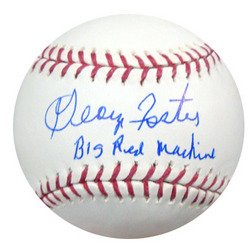 George Foster Cincinnati Reds Hand Signed Rawlings MLB : A 5-time All-Star (1976-79, 1981), Foster was a member of the 1970s Big Red Machine, leading the league in home runs in 1977-78, runs batted in from 1976-78, and OPS in 1977. In 1977, Foster hit 52 ho