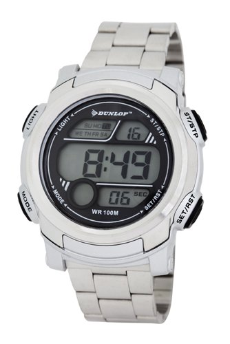 Stainless steel case, Stainless steel bracelet, Digital: stainless steel case, stainless steel bracelet, digital dial, quartz movement, scratch resistant mineral, water resistant up to 10 atm - 100 meters - 330 feet