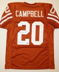 Earl Campbell Texas Longhorns NCAA Hand Signed Authenti: Earl Campbell possessed a rare combination of speed and power, and was a prolific running back from 1978 through 1985. His outstanding single-season performance in 1979 earned him all-pro, Pro Bowl, a