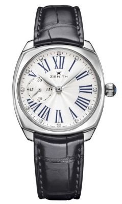 Zenith Heritage Star 33mm Women's Watch: Zenith Heritage Star 33mm Women's Watch 18kt rose gold case - 33mm case dimension - Silver dial - Brown alligator leather strap - Automatic movement - 100% Authentic Usually ships in 2 to 4 business d