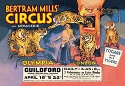 Togare and his Tigers: Bertram Mills' Circus and Me: Series: Circus & ClownsArtist: UnknownPeriod: Source country: BritainSource Year: 20inch by 30 inch poster print on standard paper.All files are stored digitally and are ready for reproduction. The qu