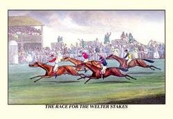 The Race for the Welter Stakes 24x36 Giclee: Series: DogsArtist: Henry Thomas AlkenPeriod: Source country: BritainSource Year: Henry Thomas Alken (1785 – 1851) was a British sporting artist who focused attention on hunting, coaching, racing an