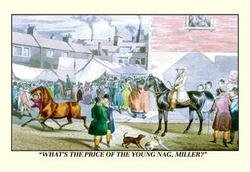 What's the Price of the Young Nag Miller? 24x36 Gi: Series: DogsArtist: Henry Thomas AlkenPeriod: Source country: BritainSource Year: Henry Thomas Alken (1785 – 1851) was a British sporting artist who focused attention on hunting, coaching, racing an