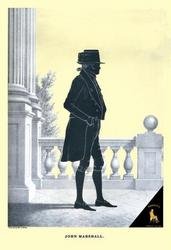John Marshall 20x30 poster: John Marshall 20x30 poster Series: Brown's Silhouette Portrait Gallery of Famous AmericansArtist: William H. BrownPeriod: Source country: USASource Year: 184520inch by 30 inch poster print on stan