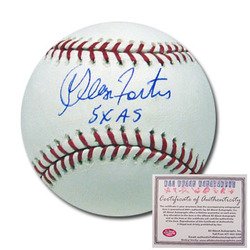 George Foster Cincinnati Reds Hand Signed Rawlings MLB : A 5-time All-Star (1976-79, 1981), Foster was a member of the 1970s Big Red Machine, leading the league in home runs in 1977-78, runs batted in from 1976-78, and OPS in 1977. In 1977, Foster hit 52 ho