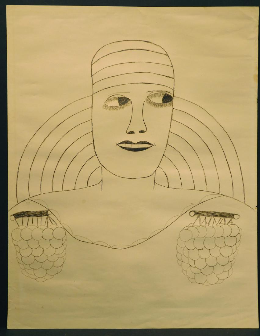 Lee Godie: Portrait drawing (1 of 9)