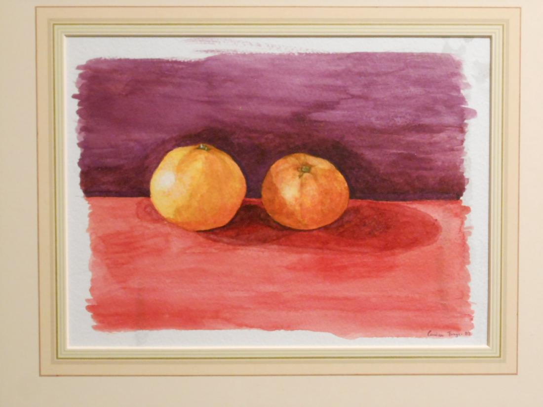 Caroline Braga: Tangerines, Still Life Watercolor (1 of 8)