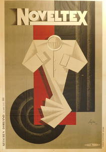 Severo Pozzati (Sepo): Noveltex (shirt) 1928 Poster