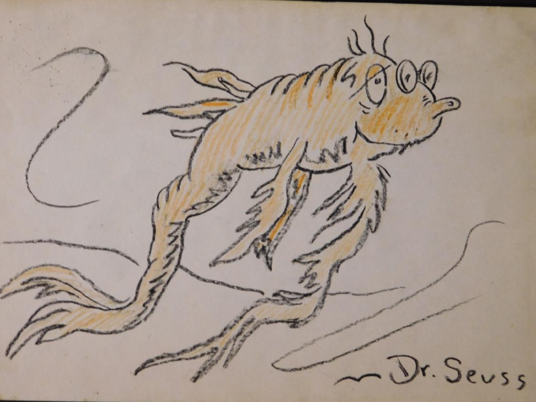 Dr. Seuss: Illustration of Old Fish (One Fish Two Fish (1 of 5)