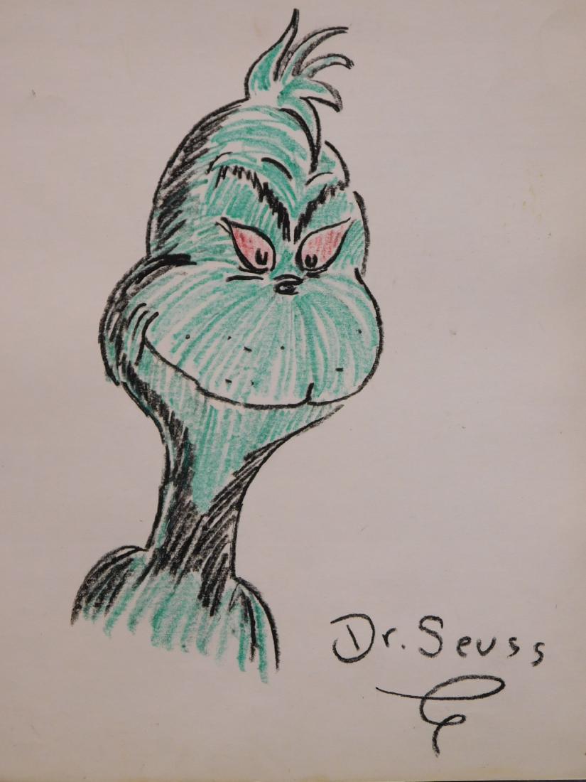 Dr. Seuss: Illustration of The Grinch from How the (1 of 4)