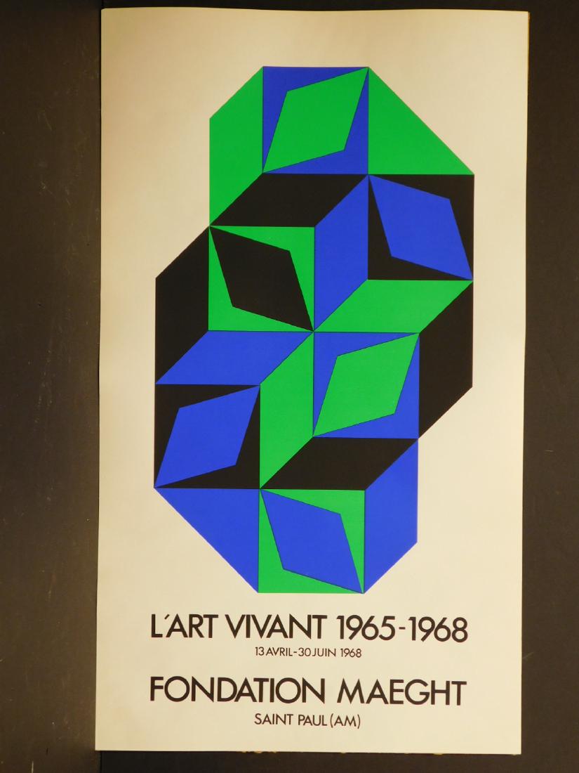 Victor Vasarely: 1968 Foundation Maeght Poster (1 of 3)